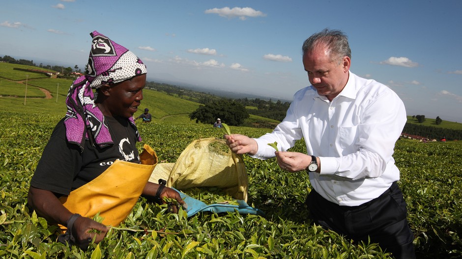 Andrej Kiska v Keni