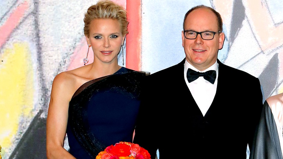 kňažná Charlene a knieža Albert