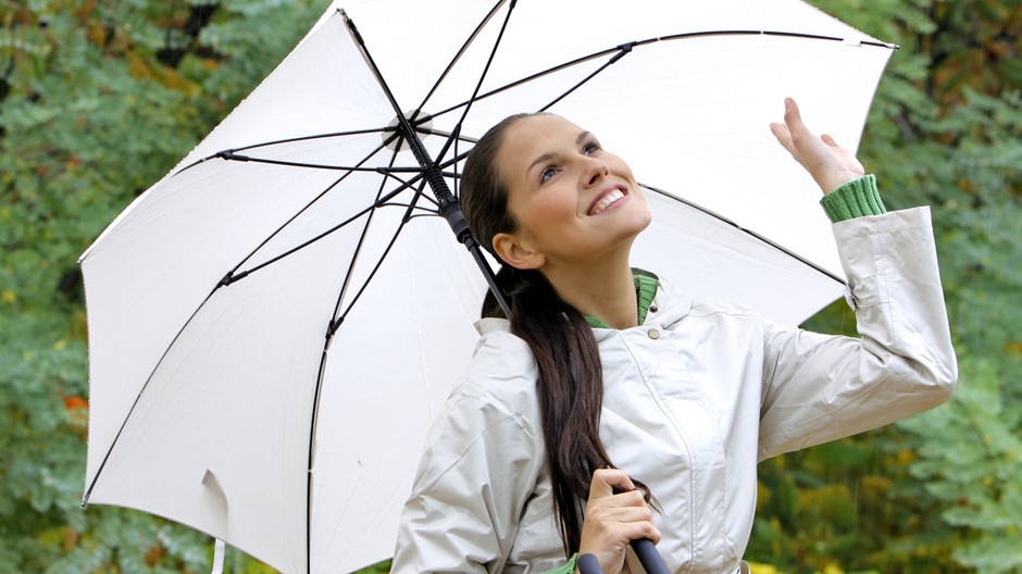 Žena s dáždnikom