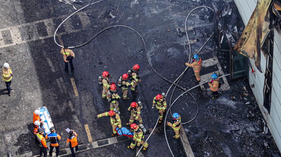Požiar v Južnej Kórei