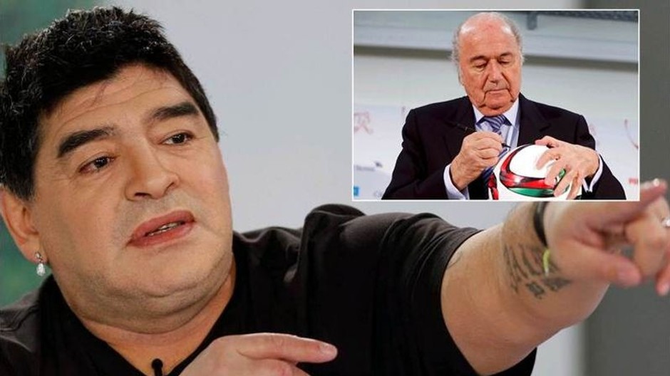 Maradona+Blatter