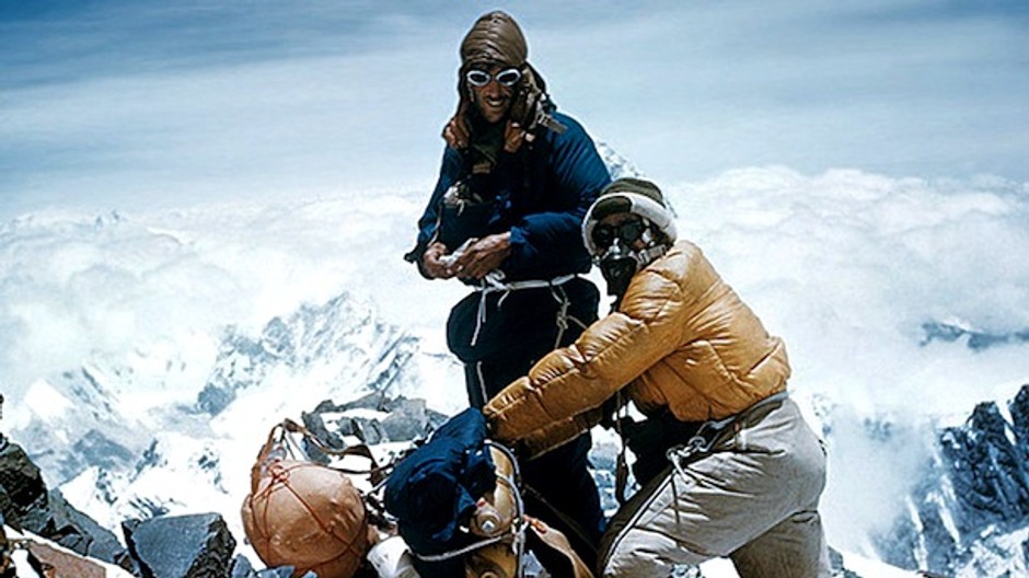 Edmund Hillary so šerpom Tenzingom