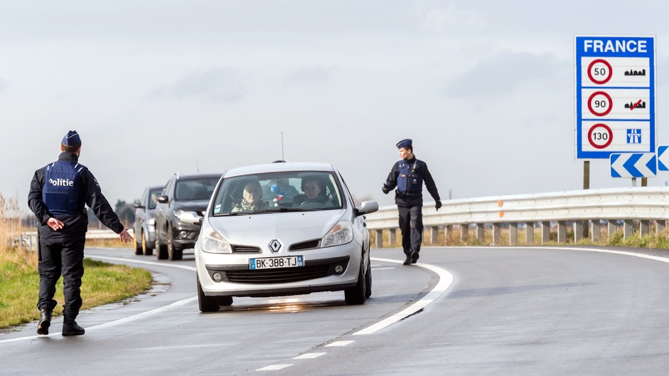 Francúzsko polícia autá ilustračné foto