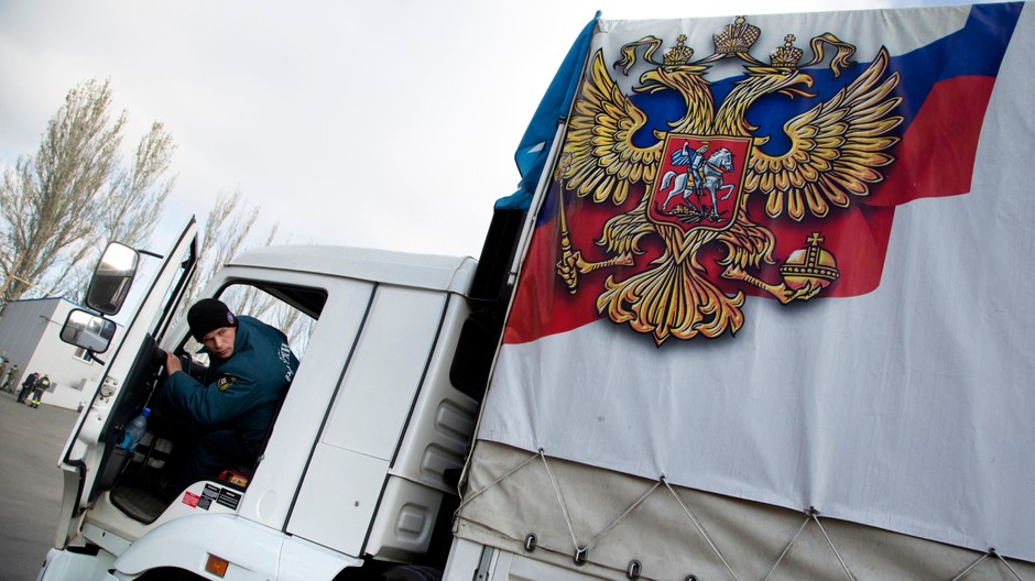 ruská dodáva s humanitárnou pomocou - ilustračné foto