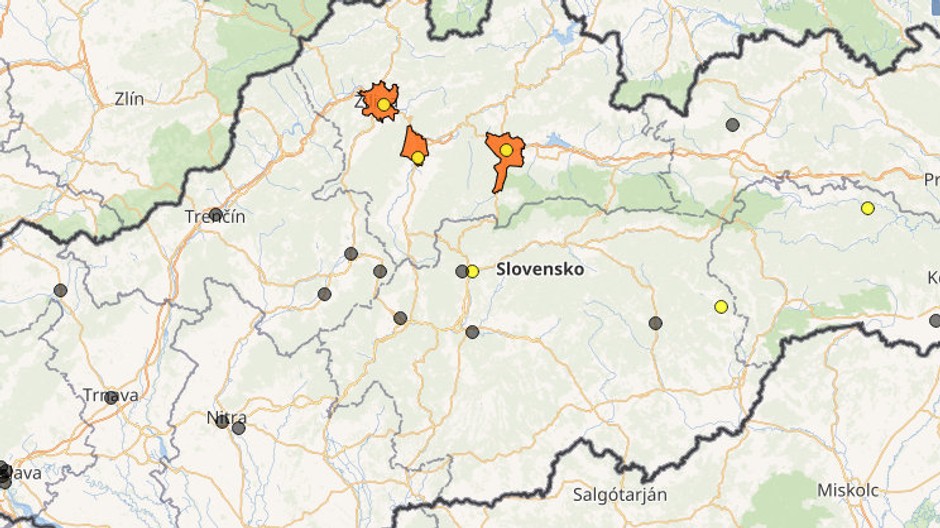 Smogová situácia SHMÚ