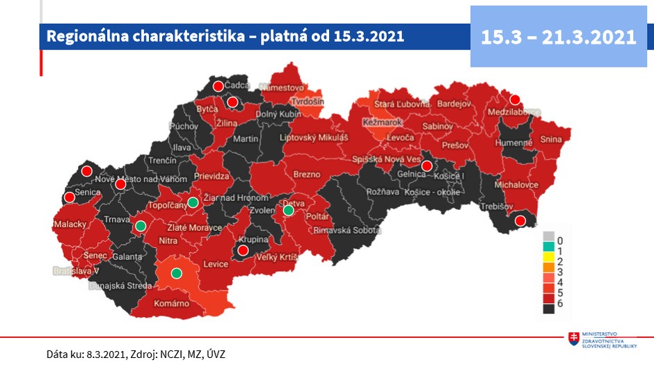 Regionálna charakteristika –platná od 15.3.2021