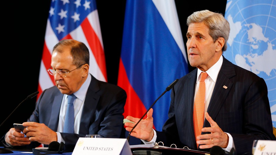 John Kerry a Sergej Lavrov