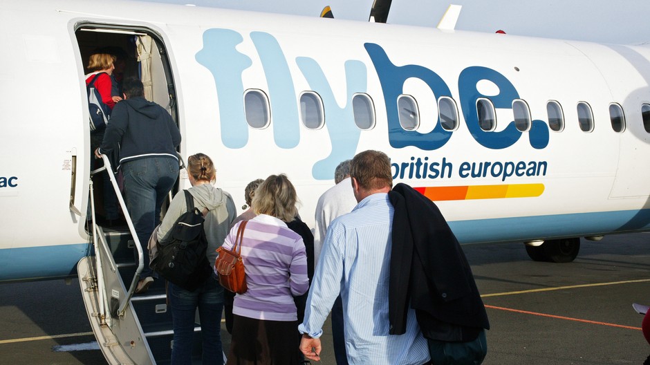 lietadlo spoločnosti flybe