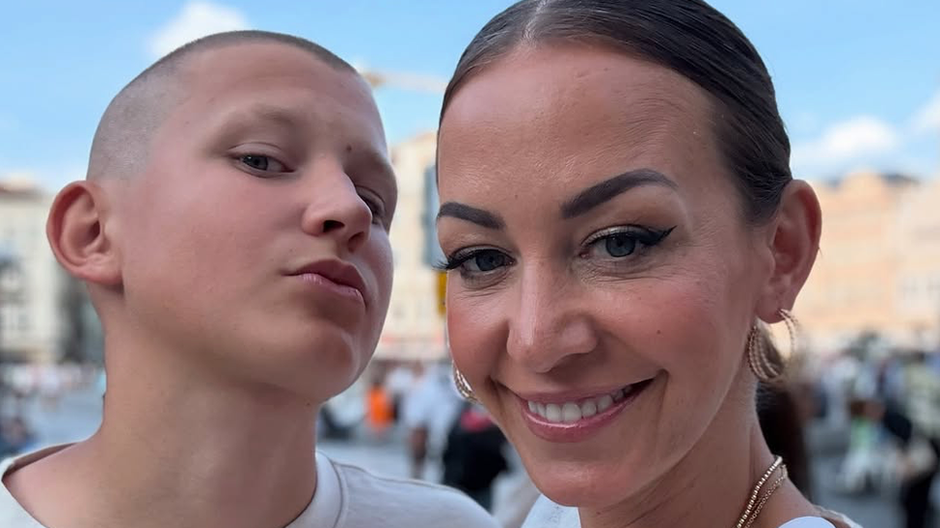 Hanychová so synom Kryšpínom