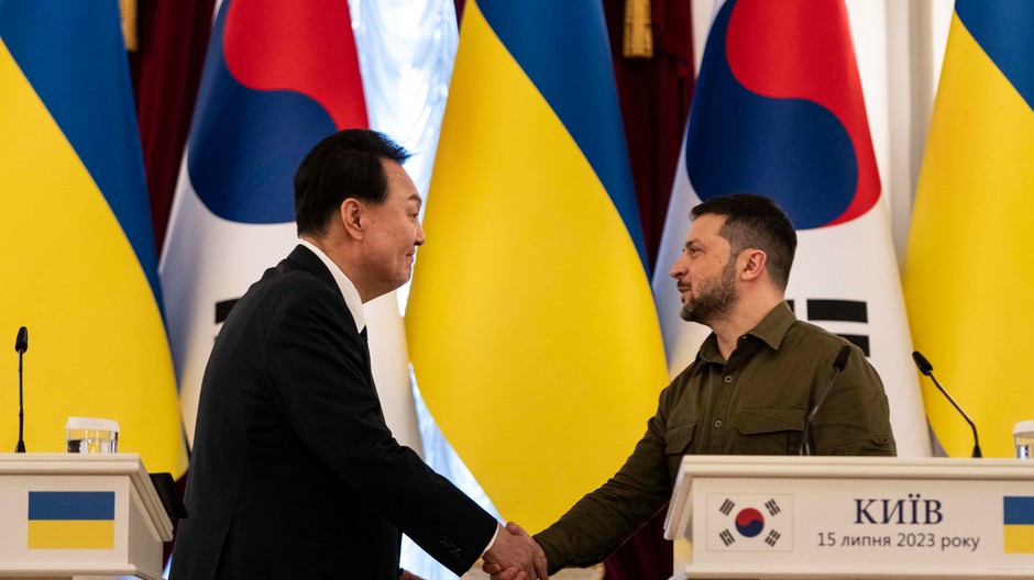 Kórejský prezident v Kyjeve