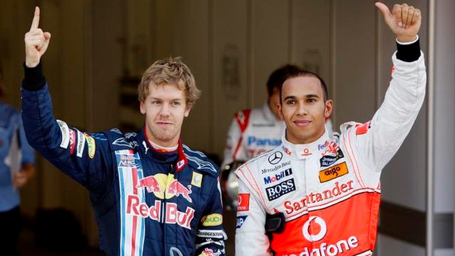 Hamilton a Vettel