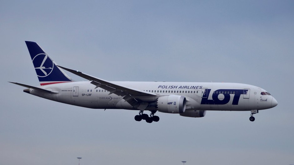 Lietadlo poľskej spoločnosti LOT