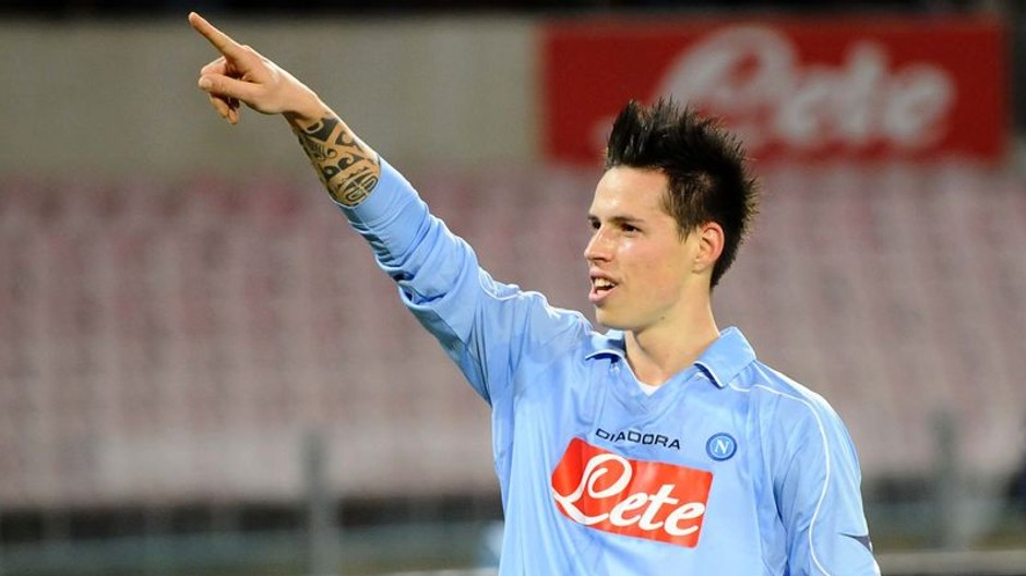 Hamšík zdraví fanúšikov po góle