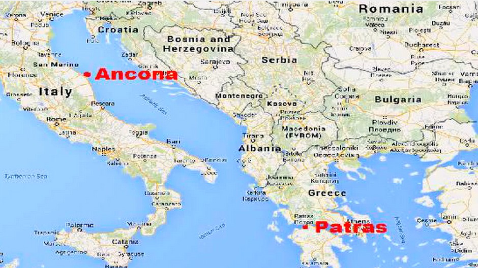 trajekt Taliansko požiar