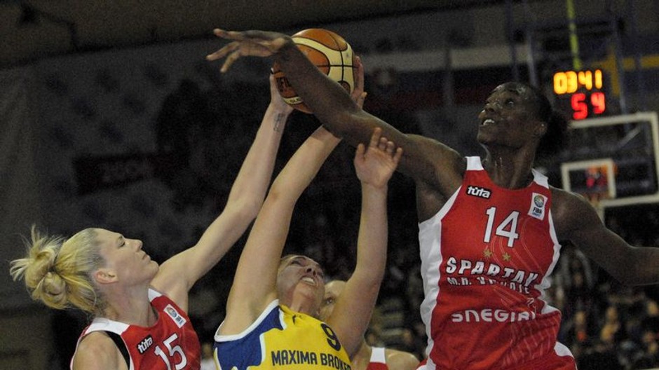 košické basketbalistky so spartakom moskva