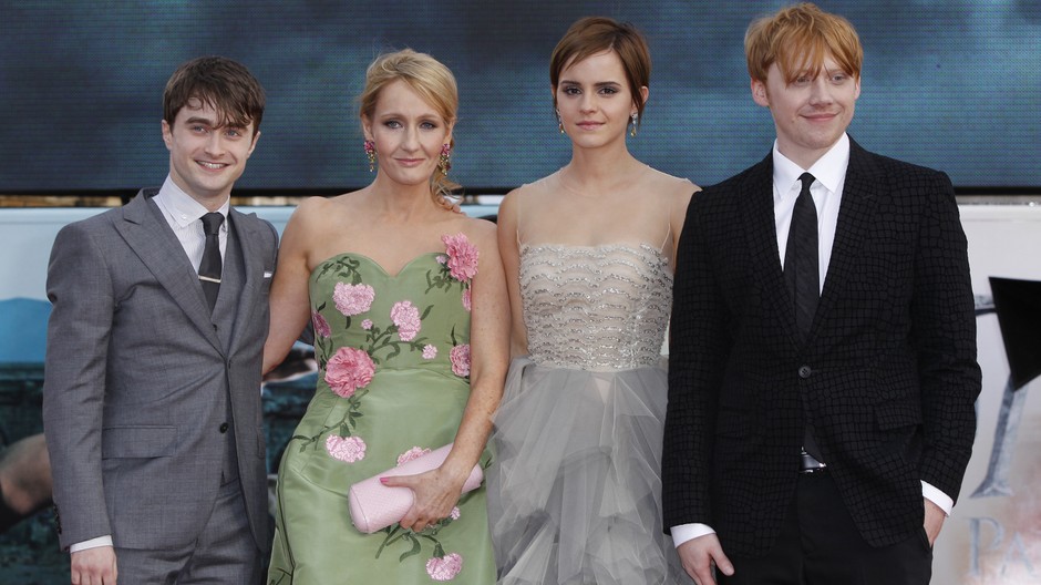 Harry Potter  Watson, Radcliffe, Rowling na červenom koberci