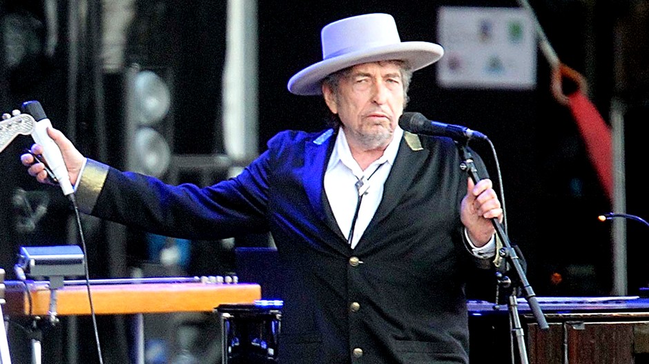 Bob Dylan počas koncertu