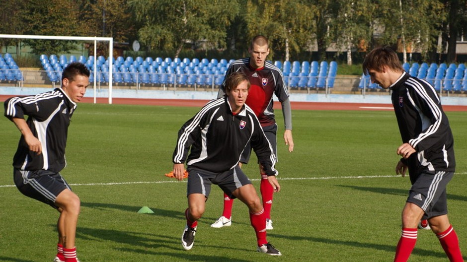 futbal trening slovenskej reprezentacie