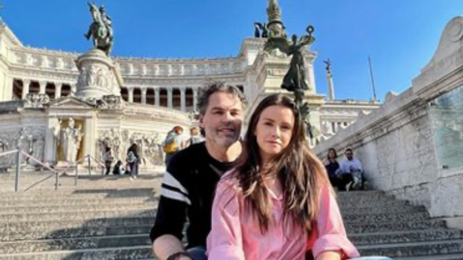 Jaromír Jágr a Dominika Branišová