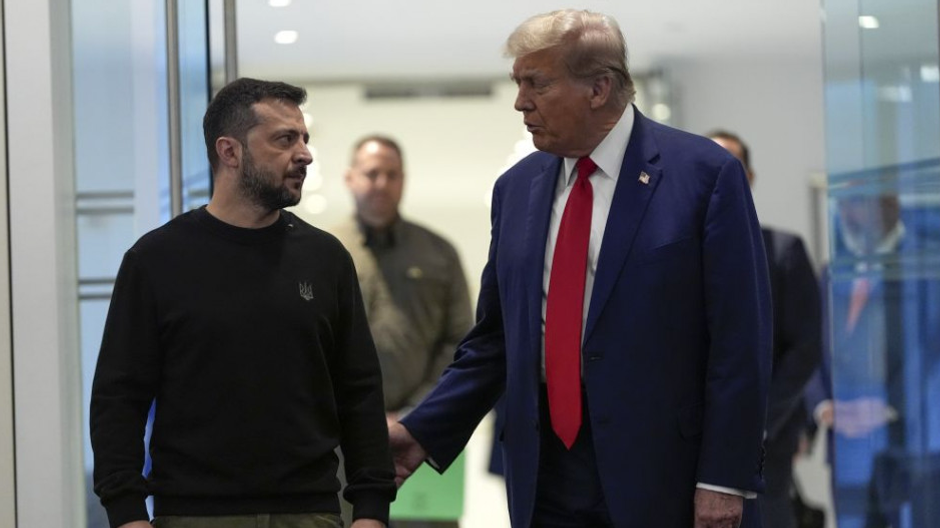 Volodymyr Zelenskyj a Donald Trump