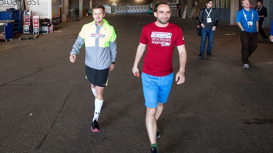 Roman Švantner a teamhost Peter Brüll