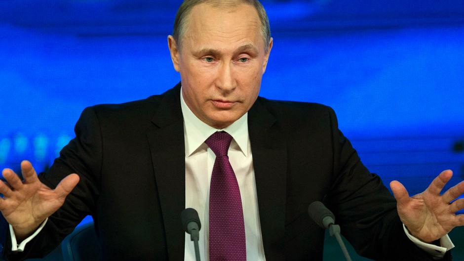 Vladimir Putin na konferencii