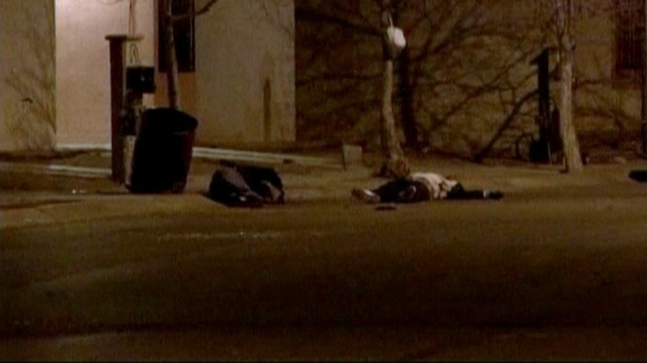 Mexiko, mŕtvola na zemi, noc, tma, Chihuaha