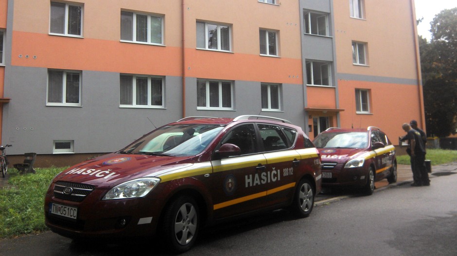 Myjava - hasiči, panelák