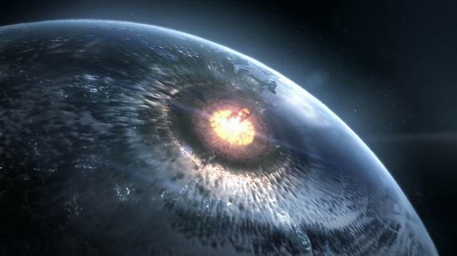 kometa zasiahla planetu zem, pohlad z vesmiru