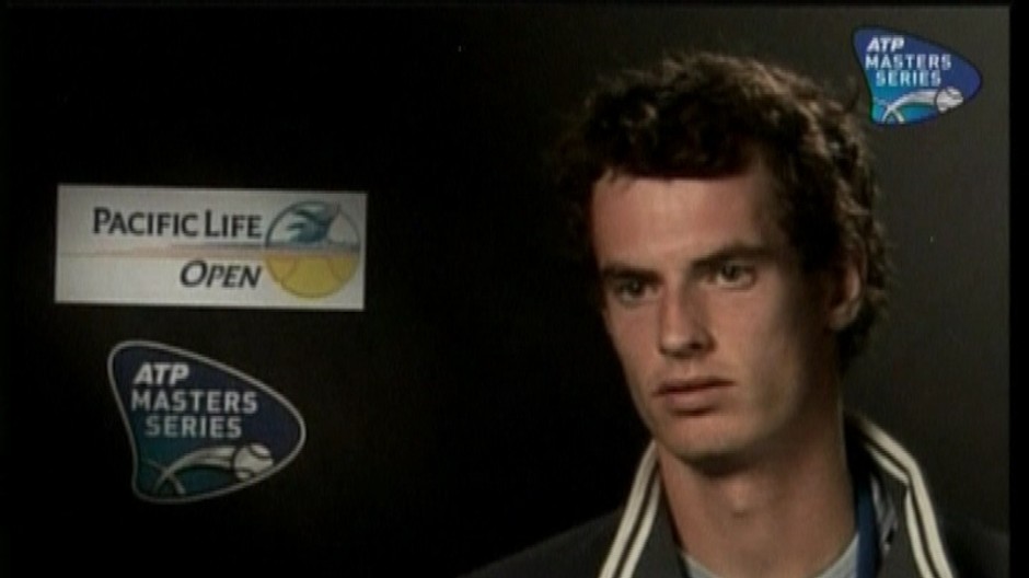 Andy Murray pred kamerou