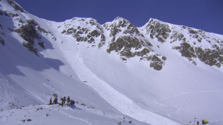 Lavína v Západných Tatrách