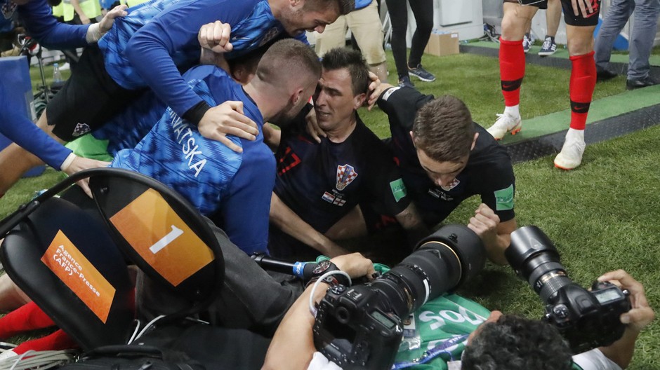 Chorvátsko oslava Mandžukič gól