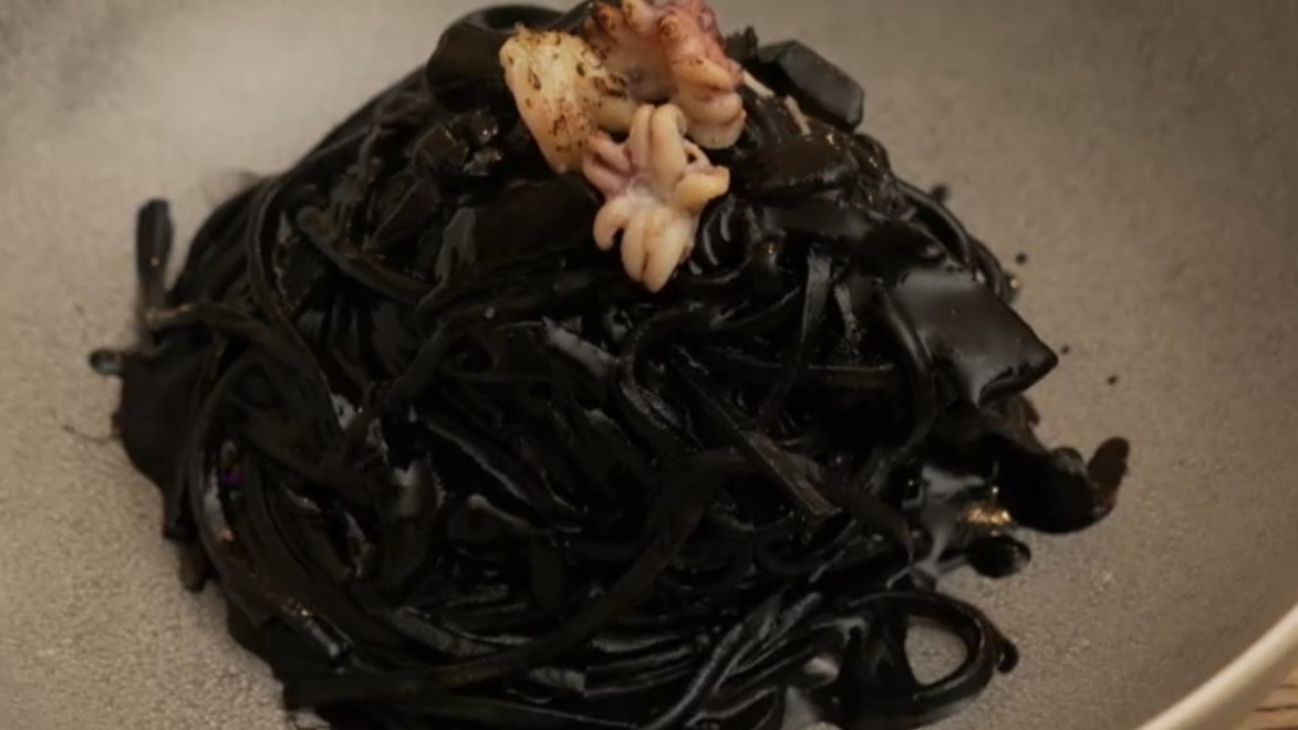 Hlavné jedlo: Sepiove cestoviny