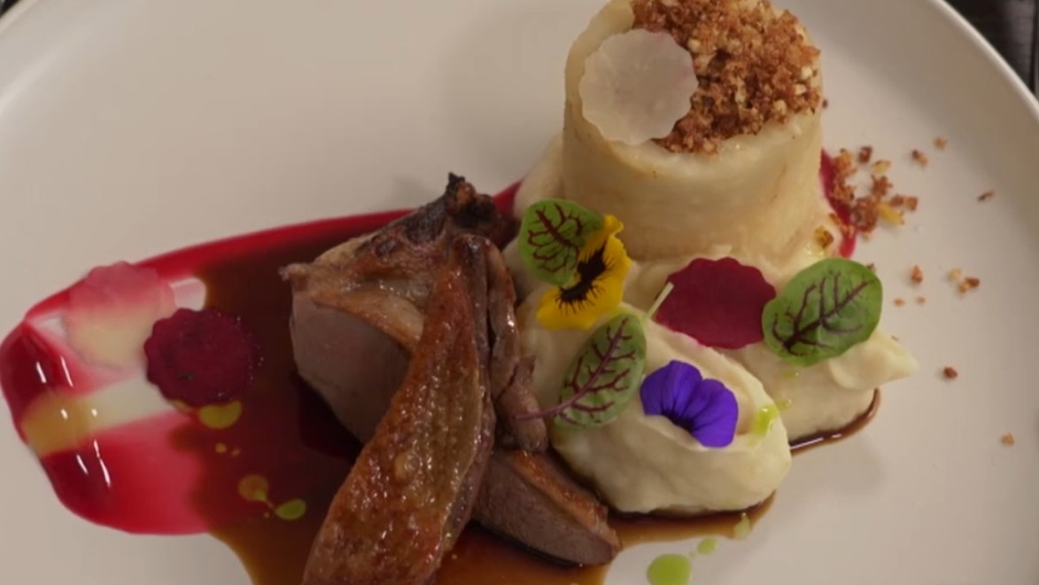 Hlavné jedlo: Holub so zelerom