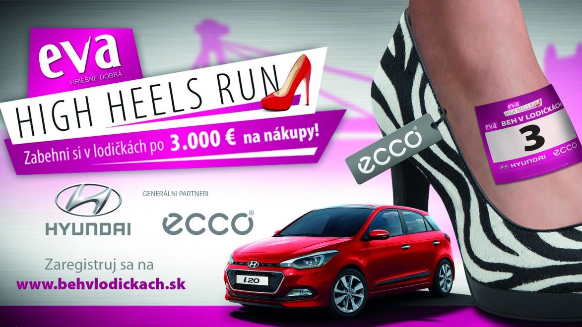 Príďte na EVA HIGH HEELS RUN a vyhrajte za pár sekúnd až 3000 eur na nákupy!