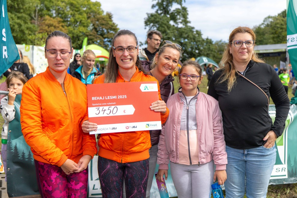 Posledné preteky Behaj lesmi 2025 boli rekordné: Pre Majku a Lenku sme vyzbierali 3450 €.