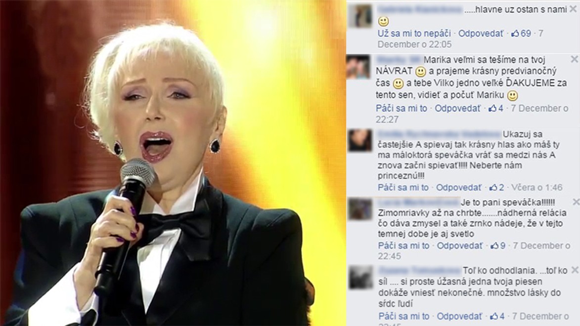 Reakcie fanúšikov Mariky Gombitovej na Facebooku: Neberte nám už princeznú!