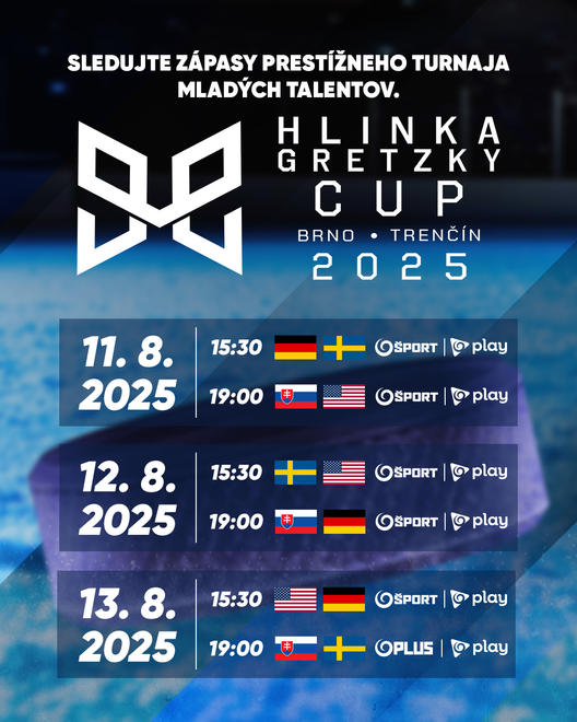 Hokejovú sezónu na obrazovkách JOJ Šport odštartuje prestížny mládežnícky turnaj Hlinka Gretzky Cup