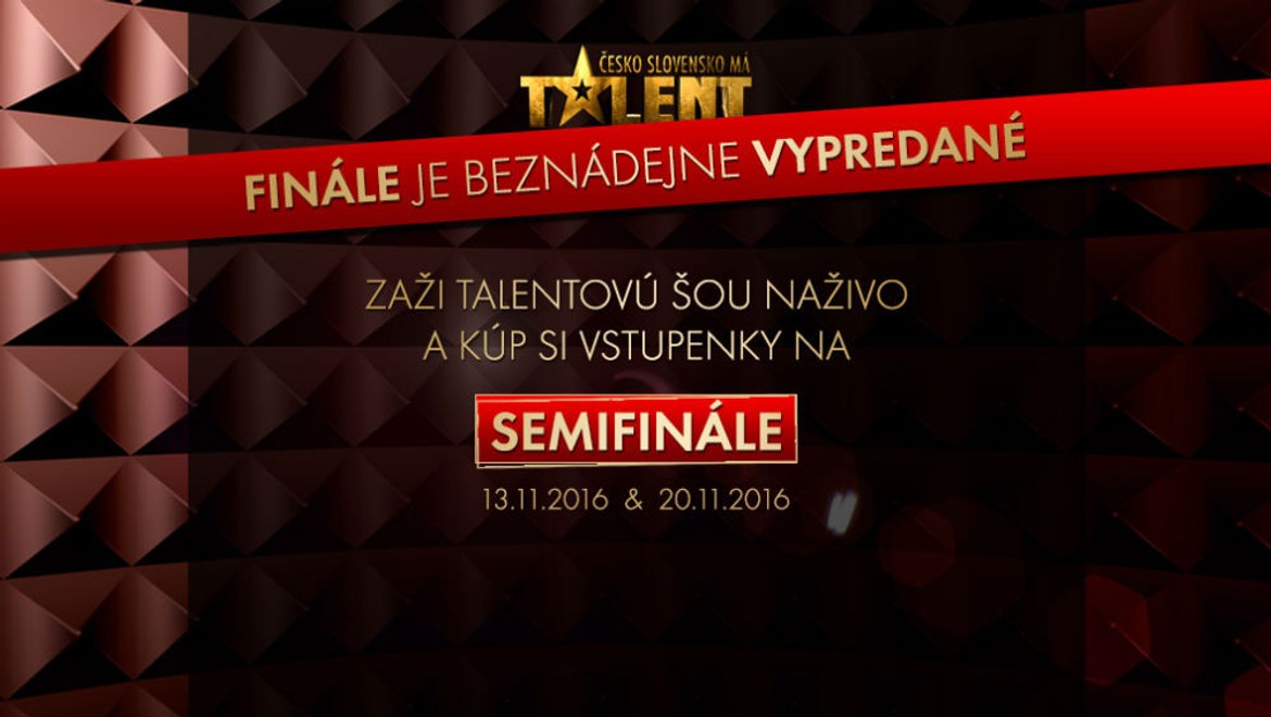 Lístky na Talent sa míňajú rýchlosťou blesku: Posledné miesta na semifinále!