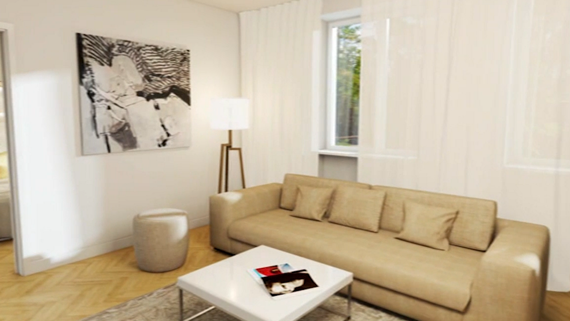 Vizualizácia z Nového bývania. Šesťdesiatročný byt sme prerobili do moderného štýlu!